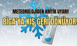 Biga’ya kış geri dönüyor!