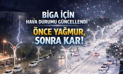 Biga İçin Hava Durumu Güncellendi: Önce Yağmur, Sonra Kar