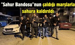 Sahura belediye bandosuyla kalktı