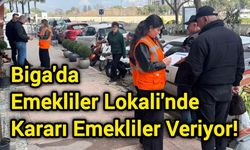 Biga'da Emekliler Lokali'nde Kararı Emekliler Veriyor!