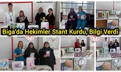 Biga’da Hekimler Stant Kurdu, Bilgi Verdi