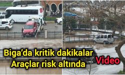 Biga’da kritik dakikalar: Araçlar risk altında
