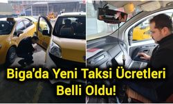 Biga’da taksi tarifesi değişti