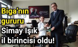 Biga’nın gururu: Simay Işık il birincisi oldu!