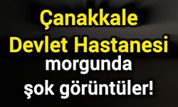 Çanakkale Devlet Hastanesi morgunda şok görüntüler!