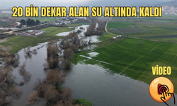 20 bin dekarlık alan su altında kaldı (Video)