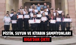 Pistin, suyun ve kitabın şampiyonları Biga’dan çıktı!