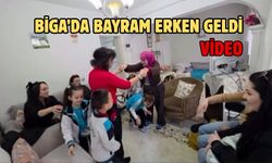 Biga’da bayram erken geldi