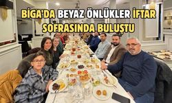 Biga’da beyaz önlükler iftar sofrasında buluştu