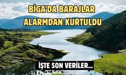 Biga’da barajlar alarmdan kurtuldu
