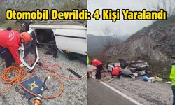 Otomobil Devrildi: 4 Kişi Yaralandı