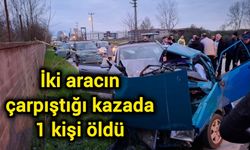 İki aracın çarpıştığı kazada 1 kişi öldü