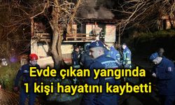 Evde çıkan yangında 1 kişi hayatını kaybetti