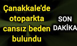 Çanakkale'de otoparkta cansız beden bulundu