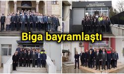 Çanakkale'nin Biga ilçesi bayramlaştı