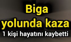 Biga yolunda kaza: 1 kişi hayatını kaybetti