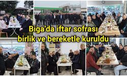 Biga’da iftar sofrası birlik ve bereketle kuruldu