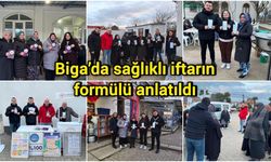 Biga’da sağlıklı iftarın formülü anlatıldı