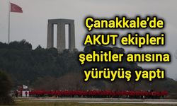 Çanakkale’de AKUT ekipleri şehitler anısına yürüyüş yaptı