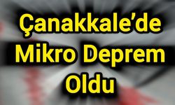 Çanakkale’de mikro deprem oldu