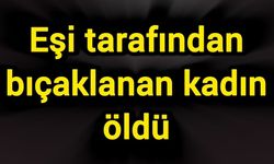 Eşi tarafından bıçaklanan kadın öldü