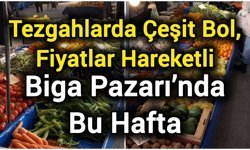 Tezgahlarda Çeşit Bol, Fiyatlar Hareketli: Biga Pazarı’nda Bu Hafta