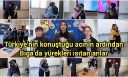 Türkiye’nin konuştuğu acının ardından Biga’da yürekleri ısıtan anlar