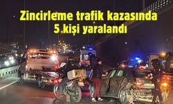 Zincirleme trafik kazasında 5 kişi yaralandı
