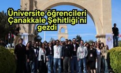 Üniversite öğrencileri Çanakkale Şehitliği'ni gezdi