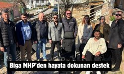 Biga MHP’den hayata dokunan destek