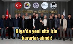 Biga’da yeni site için kararlar alındı!