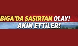 Biga’da şaşırtan olay! Akın ettiler