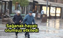 Sağanak hayatı olumsuz etkiledi