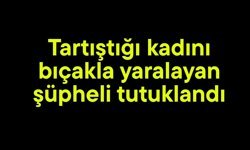 Tartıştığı kadını bıçakla yaralayan şüpheli tutuklandı