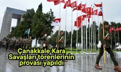 Çanakkale Kara Savaşları törenlerinin provası yapıldı