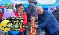 Çanakkale'de çocuklar sürdürülebilir oyuncak projesiyle tanıştı