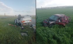 İki otomobilin çarpışması sonucu 1 kişi öldü, 4 kişi yaralandı