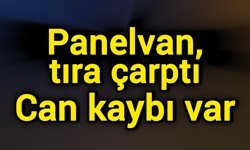 Panelvan, tıra çarptı: Can kaybı var