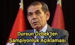 Dursun Özbek'ten şampiyonluk açıklaması