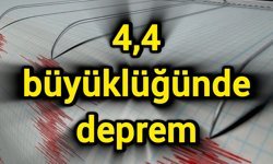 4,4 büyüklüğünde deprem
