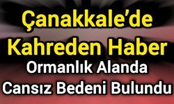 Çanakkale’de Kahreden Haber: Ormanlık Alanda Cansız Bedeni Bulundu