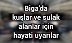 Biga’da kuşlar ve sulak alanlar için hayati uyarılar