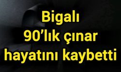 Bigalı 90’lık çınar hayatını kaybetti