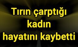 Tırın çarptığı kadın hayatını kaybetti