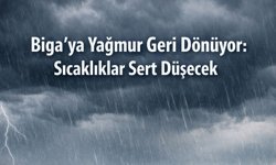 Biga’ya Yağmur Geri Dönüyor: Sıcaklıklar Sert Düşecek