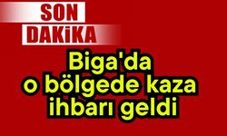 Son dakika: Biga'da o bölgede kaza ihbarı geldi