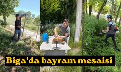 Biga'da bayram mesaisi