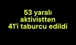 53 yaralı aktivistten 41'i taburcu edildi