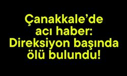 Çanakkale’de acı haber: Direksiyon başında ölü bulundu!