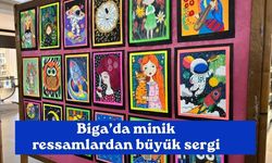 Biga’da minik ressamlardan büyük sergi